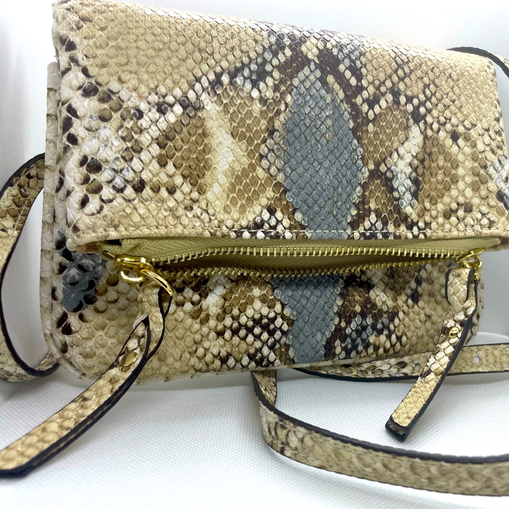 Purse. Snake Skin (faux) texture. Fanny Bag / shoulder bag  / cross bag /